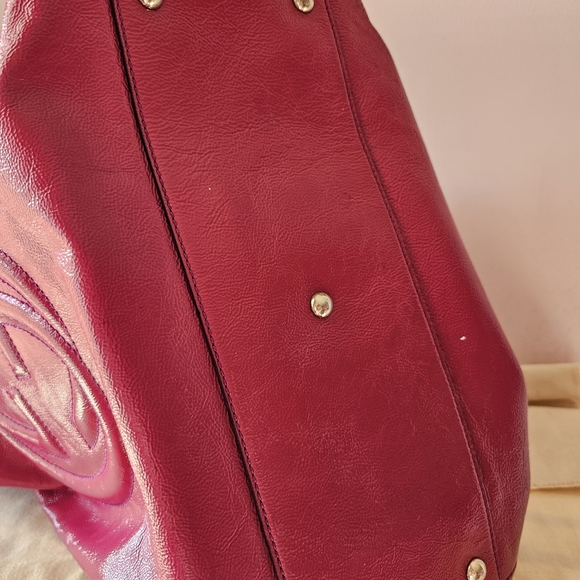 Gucci Fuchsia Leather Shoulder Bag - Picture 10 of 12